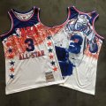 Philadelphia 76ers #3 Iverson white throwback All Star nba jerseys