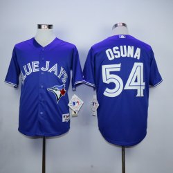 Toronto Blue Jays # 54 Roberto Osuna blue mlb baseball jersey