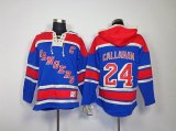 2013 New York Rangers CALLAHAN 24 Blue NHL Hooded Sweatshirt