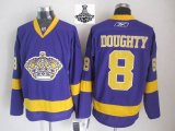 Los Angeles Kings 8# DOUGHTY purple 2014 NHL champion Jerseys