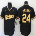 Nike Los Angeles Dodgers Kobe Bryant black majestic baseball Jersey with KB patch