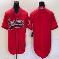 Nike Cleveland Indians blank red majestic baseball jersey Joint name-BD 01