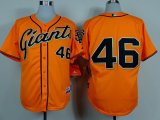 San Francisco Giants #46 Santiago Casilla Orange MLB baseball Jerseys