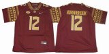 Florida State Seminoles #12 Alex Hornibrook College Football Jerseys