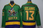 Anaheim Ducks Teemu Selanne #13 green ice hockey Jersey