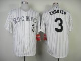 Colorado Rockies #3 Michael Cuddyer white Baseball Jersey