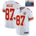 2023 Super Bowl Nike Kansas City Chiefs Travis Kelce #87 white Color Rush Limited Jerseys