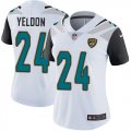 Women Jacksonville Jaguars #24 T.J. Yeldon white nike Color Rush Limited Jersey