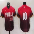 Nike Philadelphia Phillies #10 J.T. Realmuto red majestic baseball jersey city version 07