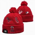 2024 Los Angeles Angels red MLB Cuffed Knit Hats