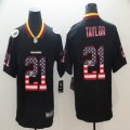 Washington Redskins #21 Sean Taylor black usa flag Color Rush Limited Jersey