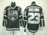 2014 Los Angeles Kings 23# Dustin Brown black NHL Jerseys champion patch