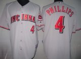 Cincinnati Reds 4# Phillips grey mlb jersey