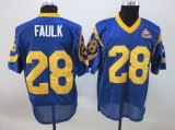 St.Louis Rams #28 Marshall faulk blue Hall of Fame Class 2011 Jerseys