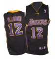 NBA Los Angeles Lakers 12 Brown black jerseys