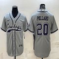 Nike Dallas Cowboys #20 Tony Pollard gray baseball jerseys Joint name-BD