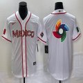 2023 World Cup Mexico blank white majestic baseball jerseys 21