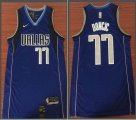 Dallas Mavericks #77 Luca Doncic nike blue Swingman nba jerseys