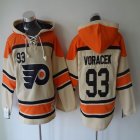 Philadelphia Flyers #93 Jakub Voracek orange beige NHL Hooded Sweatshirt