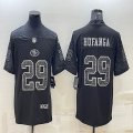 Nike San Francisco 49ers #29 Talanoa Hufanga black Color Rush Limited Jersey Reflective version