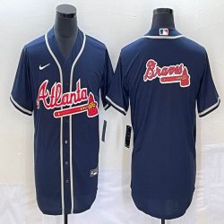 Nike Atlanta Braves blank blue majestic baseball MLB Jerseys