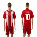 2015-2016 sevilla club REYES #10 red soccer jersey home