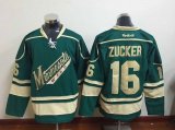 Reebok Minnesota Wild Jason Zucker #16 green nhl jerseys