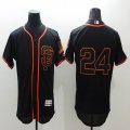 2016 San Francisco Giants 24# Willie Mays black elite baseball jersey