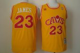 Cleveland Cavaliers LeBron James #23 yellow NBA Swingman Jerseys