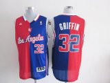 Adidas Los Angeles Clippers #32 Blake Griffin Red Blue NBA Split Jerseys