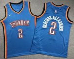 Youth Nike Oklahoma City Thunder Shai Gilgeous-Alexander blue nba jerseys-XD