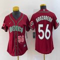 Youth 2023 World Cup Mexico #56 Randy Arozarena red majestic baseball jerseys 03