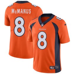 Nike Denver Broncos #8 McManus orange color Rush Limited Jersey