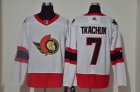 Adidas Ottawa Senators #7 Brady Tkachuk white Red hockey jersey