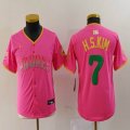 Youth Nike San Diego Padres #7 Ha Seong Kim pink MLB Baseball jerseys Joint name-BD