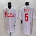 Nike Philadelphia Phillies #5 Bryson Stott white majestic baseball jerseys