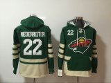 2017 Minnesota Wild #22 Niedrreiter green Ice hockey Hooded Sweatshirt