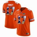 Custom Florida Gators #17 Kadarius Toney orange fashion college football jersey