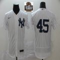 Nike New York Yankees #45 Luke Voit white Flexbase Authentic Collection Jersey