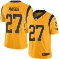 Nike Rams #27 Tre Mason Gold Color Rush Limited Jersey