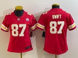 Youth Nike Kansas City Chiefs #87 Swift red Vapor F.U.S.E. Limited Jersey 03