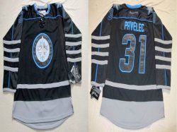 Winnipeg Jets 31 Ondrej Pavelec Black NHL Jerseys