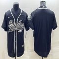 Nike Philadelphia Eagles blank black baseball jerseys Joint name-BD 01