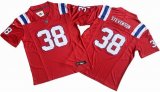 New England Patriots 38# Rhamondre Stevenson red Nike Vapor F.U.S.E. Limited Jersey