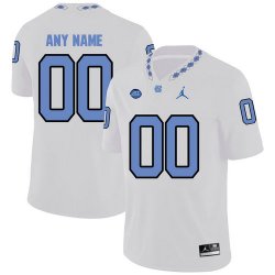 Custom North Carolina Tar Heels white college football jersey-PNS