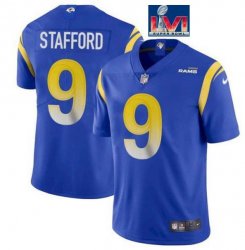 Youth Nike Rams Matthew Stafford #9 blue Color Rush Limited Jersey