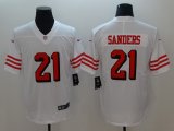 49ers #21 Deion Sanders nike white Color Rush Limited Jersey-BD