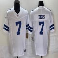 Dallas Cowboys #7 Trevon Diggs white Nike Color Rush Limited Jersey 03