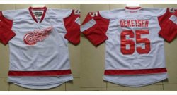 Reebok Detroit Red Wings DEKERSER #65 white nhl Jersey