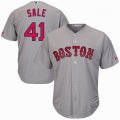 Boston Red Sox #41 Chris Sale gray majestic baseball Jersey